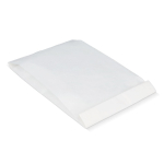 Bolsa de papel alimentaria ecológica y resistente 15 x 7 x 36cm color blanco cuarta vista