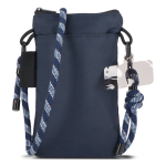 Bandolera compacta para llevar artículos esenciales del día a día color azul oscuro segunda vista