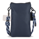 Bandolera compacta para llevar artículos esenciales del día a día color azul oscuro tercera vista