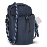 Bandolera con capacidad para una botella de agua de 500ml color azul oscuro