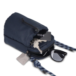 Bandolera con capacidad para una botella de agua de 500ml color azul oscuro septima vista