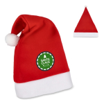 Gorro de Papá Noel personalizable hecho de franela con tacto suave