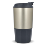 Vaso para llevar de acero inoxidable con tapa antiderrame 450ml color gris quinta vista