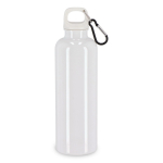 Botella de plástico en vivos colores con tapón a juego 750ml color blanco