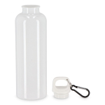 Botella de plástico en vivos colores con tapón a juego 750ml color blanco segunda vista