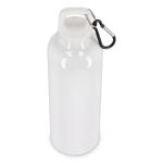 Botella de plástico en vivos colores con tapón a juego 750ml color blanco tercera vista