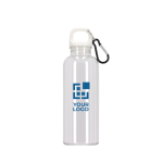 Botella de plástico en vivos colores transparentes 500ml vista principal