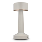 Lámpara de mesa con 3 modos de luz con sensor táctil en parte superior color beige segunda vista