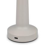 Lámpara de mesa con 3 modos de luz con sensor táctil en parte superior color beige tercera vista