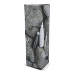 Botella térmica de acero reciclado con acabado brillante 500ml color plateado brillante sexta vista