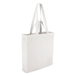 Bolsa de algodón OEKO-TEX en varios colores con doble asa 140 g/m2 color blanco
