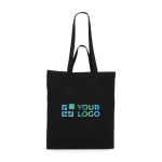 Bolsa de algodón OEKO-TEX en varios colores con doble asa 140 g/m2 vista principal