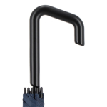 Clásico paraguas con un original mango geométrico negro Ø103 color azul oscuro sexta vista