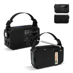 Radio de emergencia de plástico ABS con linterna y alarma Philips