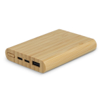 Powerbank de bambú sostenible con certificación FSC 5.000 mAh color natural