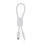 Cable de carga compacto y personalizable ideal para transportarlo 60 W color blanco segunda vista
