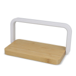 Cargador inalámbrico de bambú para escritorio con iluminación 15 W color natural