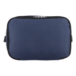 Bolsa nevera de doble compartimiento y bolsillo frontal 12L color azul oscuro octava vista
