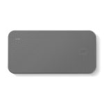 Batería externa para cargar 3 dispositivos simultáneamente 10.000 mAh color negro segunda vista