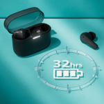 Auriculares inalámbricos de botón de larga duración marca Phillips color negro quinta vista