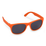 Gafas de sol en varios colores con un lente negro UV400 color naranja