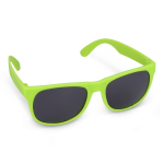Gafas de sol en varios colores con un lente negro UV400 color verde lima