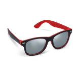 Gafas de sol personalizables bicolores con lentes polarizados UV400 color rojo