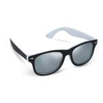 Gafas de sol personalizables bicolores con lentes polarizados UV400 color blanco