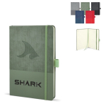 Libreta de cuero sintético de diseño original A5 hojas a rayas