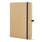 Cuaderno de cartón con detalles en color A5 páginas a rayas color azul