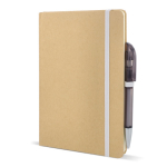 Cuaderno de cartón con detalles en color A5 páginas a rayas color blanco quinta vista