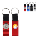 Llavero abrebotellas multiusos 3 en 1 de aluminio de colores