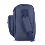Bolsa nevera con forro de aluminio y doble compartimiento 13L color azul oscuro sexta vista