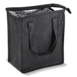 Bolsa nevera pequeña para llevar con forro de aluminio en el interior color negro segunda vista