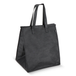 Bolsa nevera grande para llevar con forro de aluminio en el interior color negro