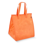 Bolsa nevera grande para llevar con forro de aluminio en el interior color naranja