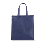 Bolsa nevera grande para llevar con forro de aluminio en el interior color azul oscuro cuarta vista