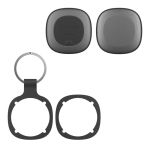 Localizador de objetos con llavero compatible con dispositivos Apple color gris oscuro sexta vista