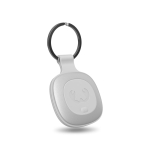 Localizador de objetos con llavero compatible con dispositivos Apple color gris claro