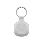 Localizador de objetos con llavero compatible con dispositivos Apple color gris claro tercera vista