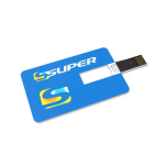 Tarjeta USB hecha a medida con forma ultradelgada hecha en Europa color blanco vista con impresión