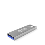 USB hecho a medida de metal para el juego de llaves, hecho en Europa color plateado vista de impresión