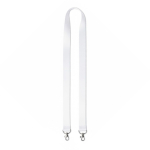 Lanyard poliéster hecho a medida con 2 mosquetones para sublimación color blanco septima vista