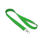 Lanyard hecho de poliéster hecho a medida con mosquetón o clip color verde