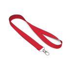Lanyard hecho de poliéster hecho a medida con mosquetón o clip color granate