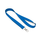 Lanyard hecho de RPET hecho a medida con mosquetón o clip color azul septima vista