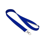 Lanyard hecho de RPET hecho a medida con mosquetón o clip color azul eléctrico septima vista