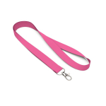 Lanyard hecho de RPET hecho a medida con mosquetón o clip color fucsia septima vista