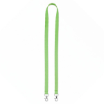 Lanyard hecho a medida de poliéster con 2 mosquetones a escoger color verde manzana septima vista