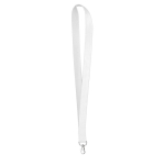 Lanyard hecho a medida de almidón de maíz con mosquetón color blanco septima vista
